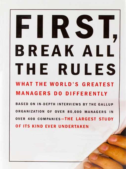 Title details for First, Break All the Rules by Marcus Buckingham - Wait list